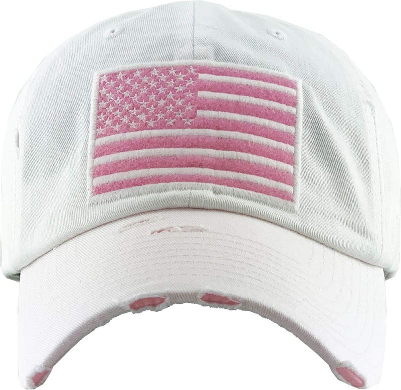 KBETHOSA Flag USA America Military Thin Blue Line Thin Red Line Vintage Distressed Baseball Cap Dad Hat Unisex Adjustable - Image 2