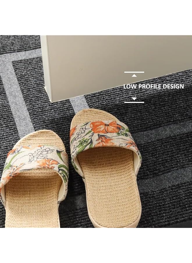 The Bros Front Door Mat Non-Slip Dirt Trapper Mat, Heavy Duty Durable Welcome Mat, Absorbent Rubber Low Profile Doormat, Easy Clean Floor Mat for Entrance, Outdoor and Indoor （45 * 75cm) (A-Grey) - Image 4