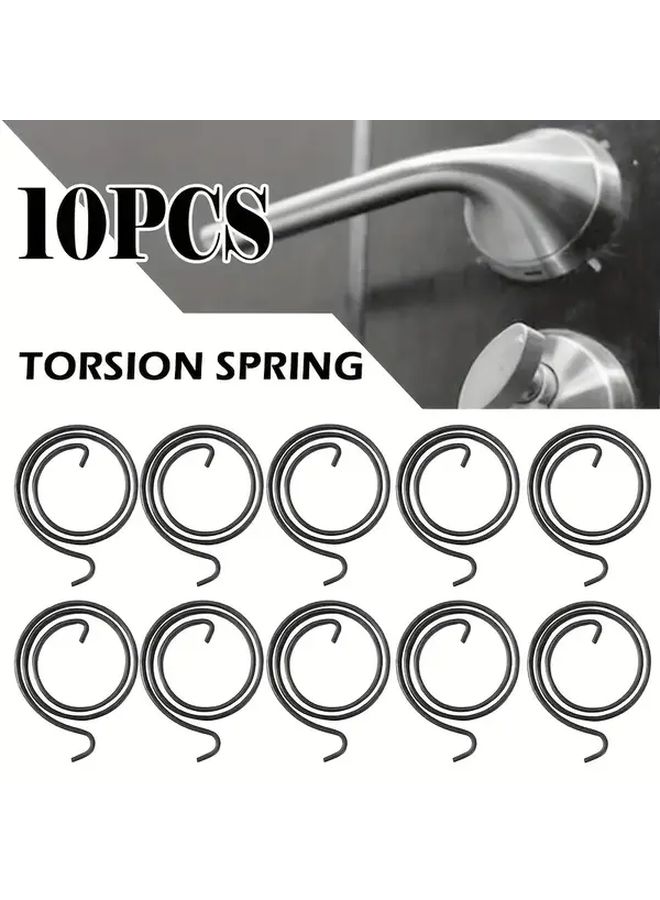 10pcs Stainless Steel Door Handle Torsion Springs Flat Wire For Repair - Image 1