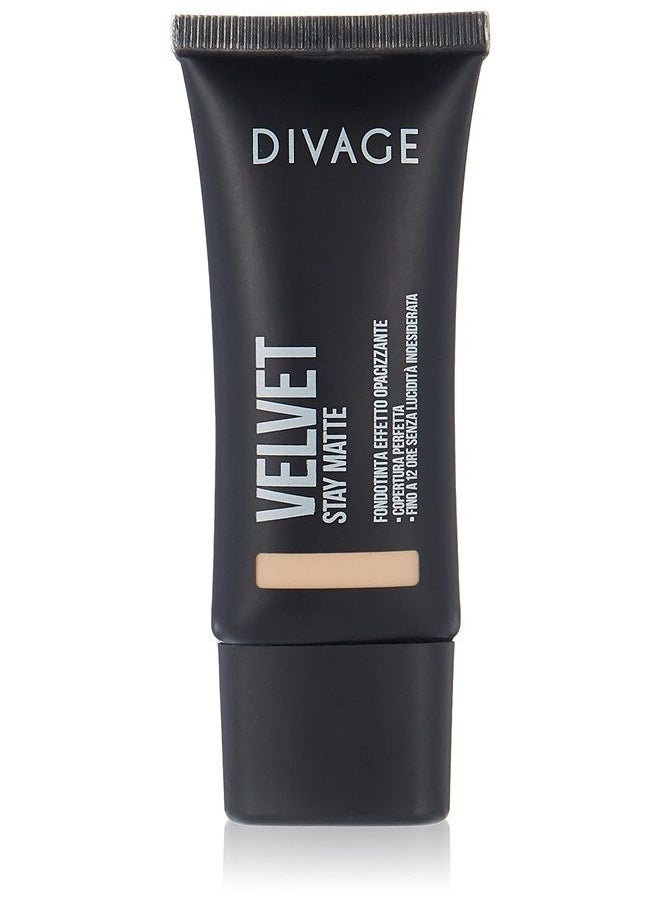 DIVAGE FASHION Srl - Divage Velvet Stay Matte Foundation Matt Effect Cream In Num. 02 30ml - Image 1