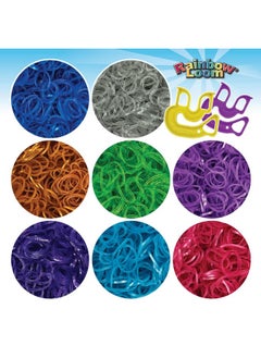 Rainbow Loom ® Treasure Box Sparkle Edition, 8,000 Rubber Bands In 8 Different Sparkly Colors, And A Bonus Of 2 Happy Looms, Great Activities For Boys And Girls 7+  - Image 2