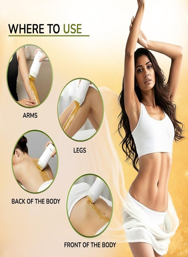 Biosoft Gold Roll-On Cream Wax Cartridge 100ml | Glyceryl Rosinate Skin Conditioning Formula with UV Protection | Painless Hair Removal Wax for Sensitive Skin | Long-Lasting Results For Full Body - Image 4