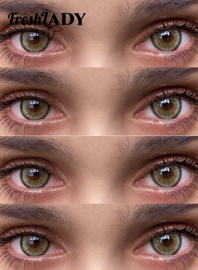 FreshLady Freshlady Dawn Green 14.50mm Colored Contact Lenses 1 Year Disposable for Daily Wear - Image 5