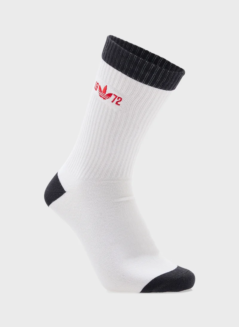 Adidas 2 Pack Crew Socks