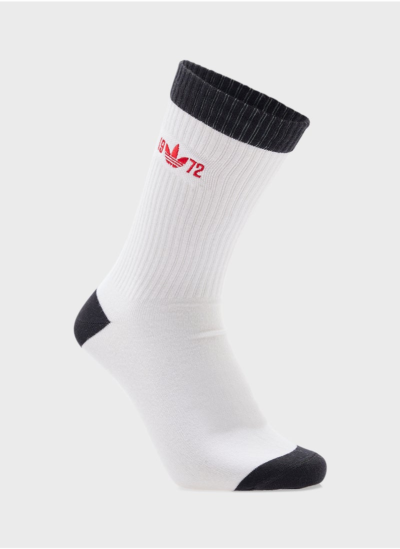 Adidas 2 Pack Crew Socks  - Image 3