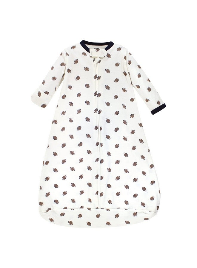 Hudson Baby Unisex Baby Cotton Long-Sleeve Wearable Sleeping Bag, Sack, Blanket, Football, 18-24 Months - Image 3