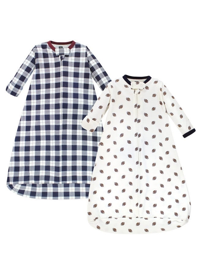 Hudson Baby Unisex Baby Cotton Long-Sleeve Wearable Sleeping Bag, Sack, Blanket, Football, 18-24 Months - Image 1