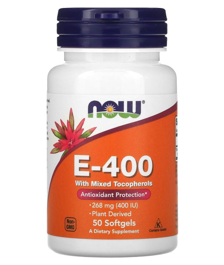 now E-400 268 mg (400 IU) 50 Softgels