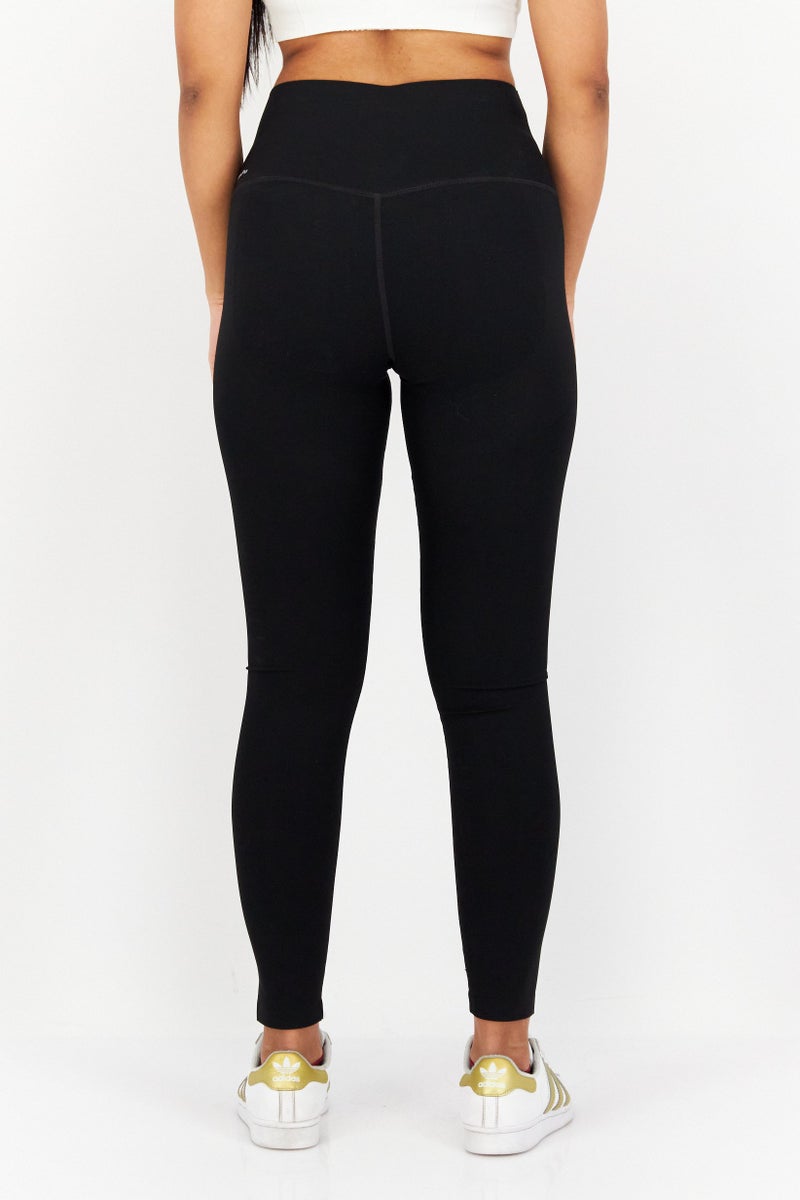 Tchibo Women Sportswear Fit Plain Training Tight, Black - Image 3