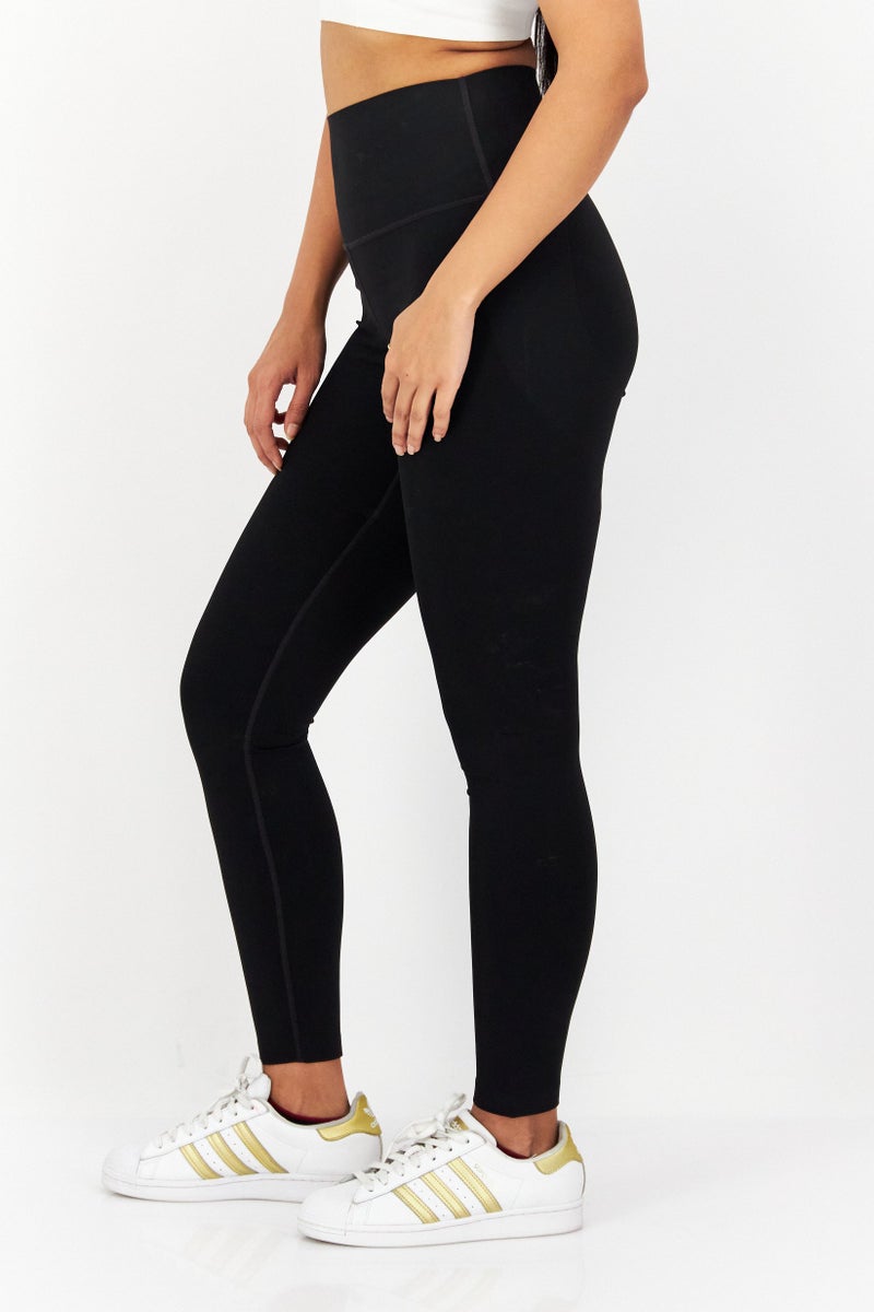 Tchibo Women Sportswear Fit Plain Training Tight, Black - Image 4