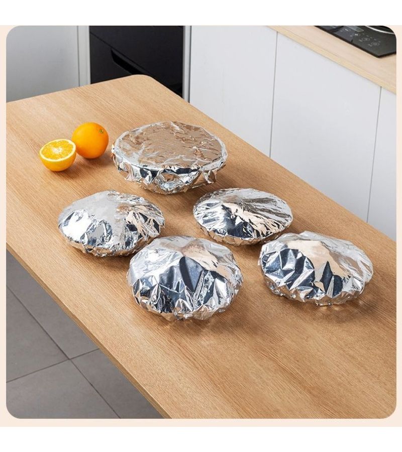 9pc Food Grade Aluminum Foil Cling Film Plastic Wrap With Insulated Lid - Image 2