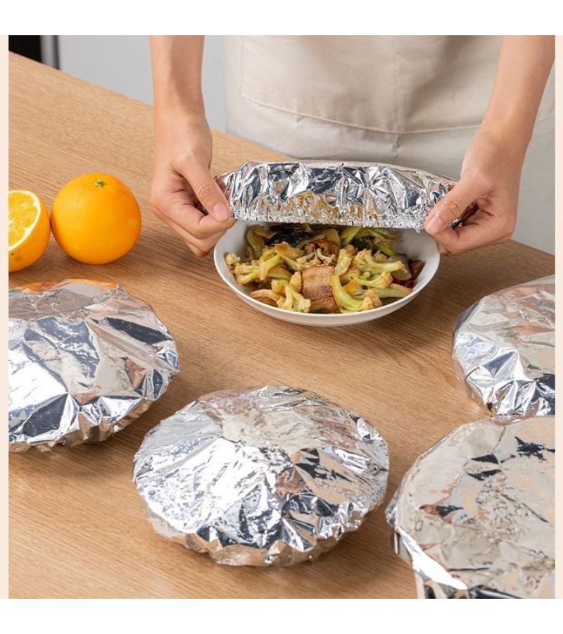 9pc Food Grade Aluminum Foil Cling Film Plastic Wrap With Insulated Lid - Image 1