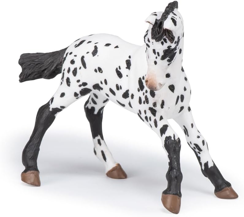 Papo 51540 Black Appaloosa Horse Figurine - Hand-Painted Collectible Toy - Image 3