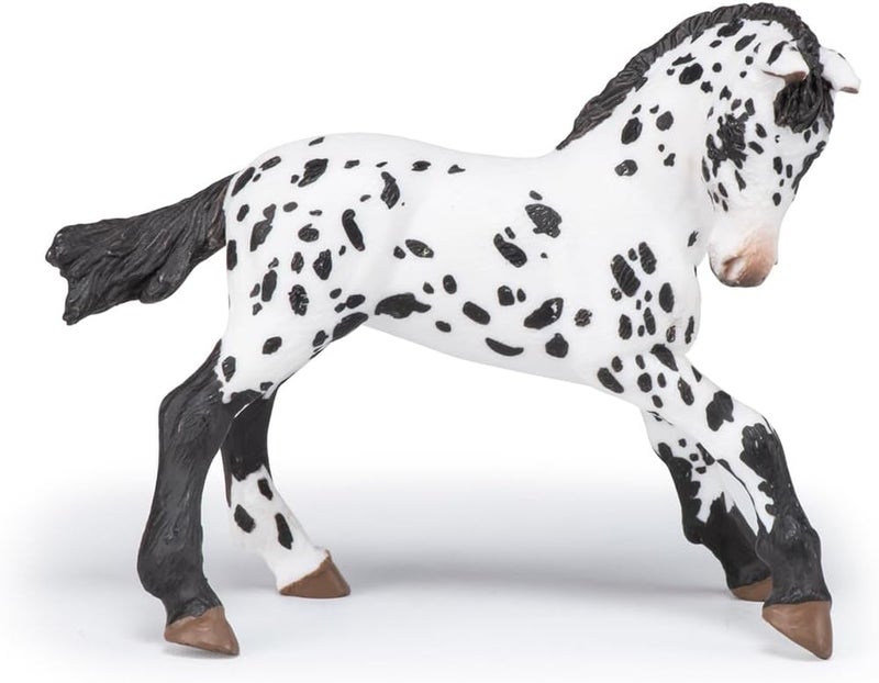 Papo 51540 Black Appaloosa Horse Figurine - Hand-Painted Collectible Toy - Image 2