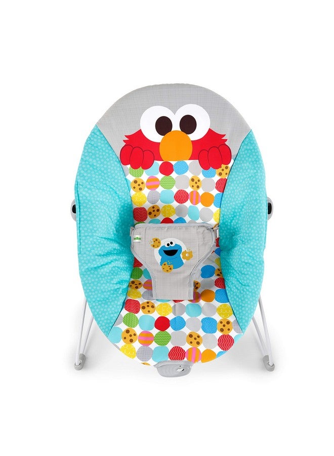 برايت ستارتس كرسي هزاز للأطفال من برايت ستارتس، باهتزازات مهدئة، من شارع سمسم - لعبة "أرى إلمو!" مع وحش الكعك والطائر الكبير - لوح ألعاب قابل للإزالة، مناسب للأطفال من عمر 0 إلى 6 أشهر، حتى وزن 20 رطلاً - Image 3