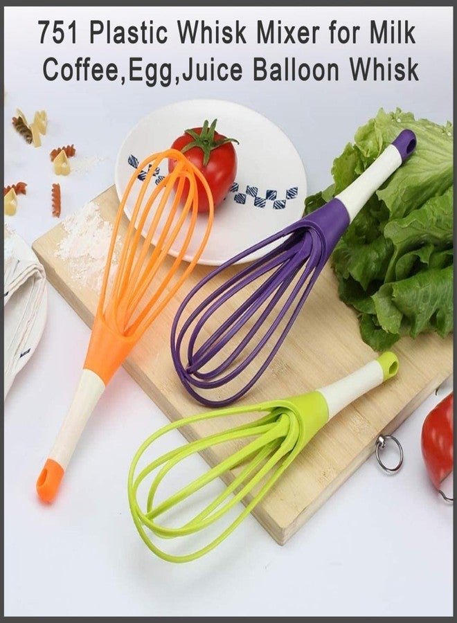 zingware Plastic Whisk Mixer – Versatile Balloon Whisk for Milk, Coffee, Eggs, and Juice Mixing with Effortless Performance - Image 3