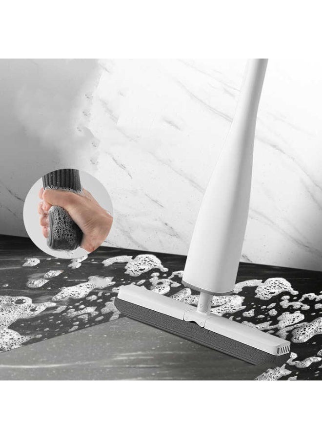 Mop Long Hand Flat Self Wringing Easy Use Foldable Floor Cleaning Mop - Image 4