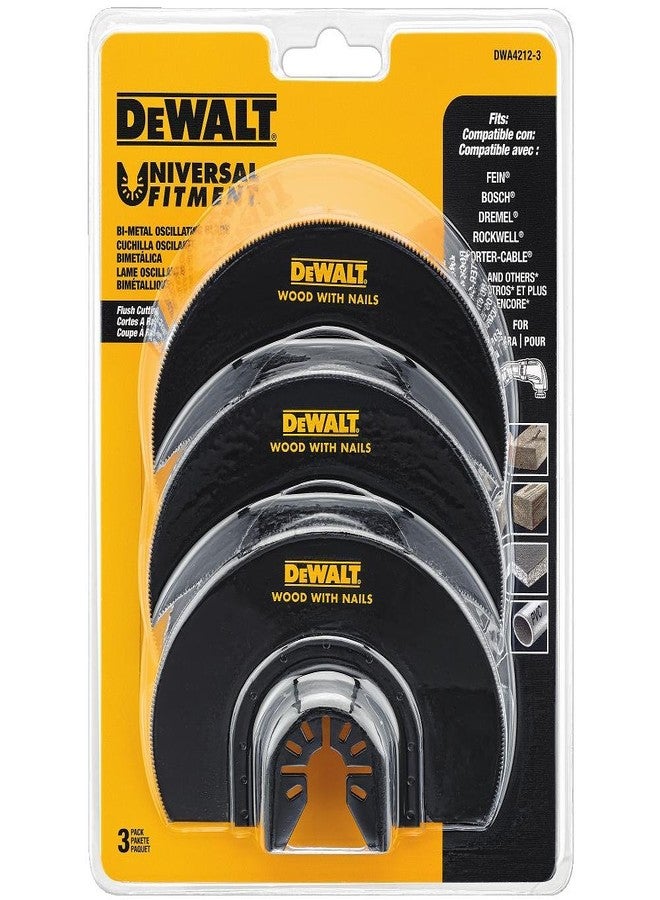 DEWALT DWA4212-3 Oscillating Flush Cut Blade, 3PK, - Image 2
