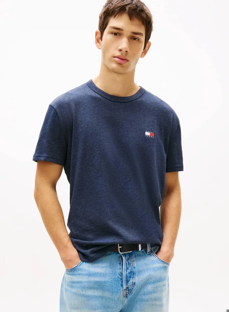 Tommy Jeans Tommy Badge Jersey Crew Neck T-Shirt