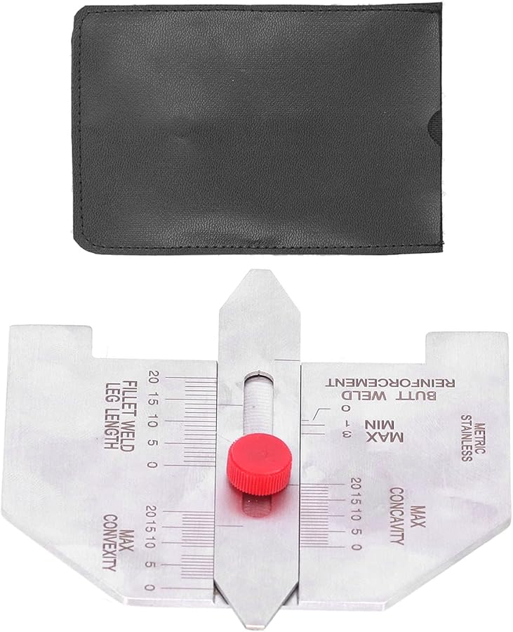 أداة قياس ارتفاع لحام الزاوية الأوتوماتيكية من الفولاذ المقاوم للصدأ، نطاق 20 ملم، مقياس فحص اللحام - Image 2