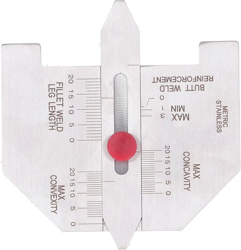 أداة قياس ارتفاع لحام الزاوية الأوتوماتيكية من الفولاذ المقاوم للصدأ، نطاق 20 ملم، مقياس فحص اللحام - Image 5