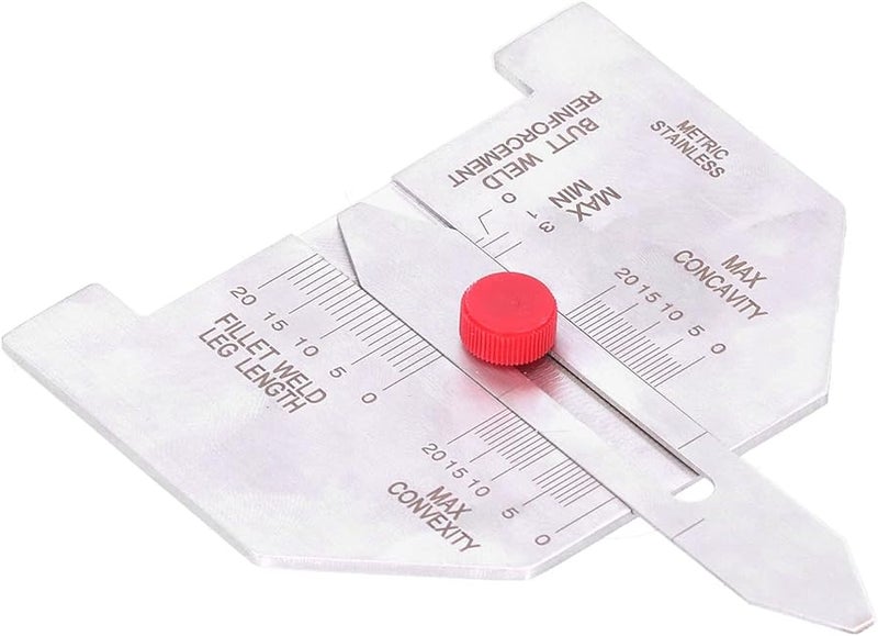 أداة قياس ارتفاع لحام الزاوية الأوتوماتيكية من الفولاذ المقاوم للصدأ، نطاق 20 ملم، مقياس فحص اللحام - Image 4