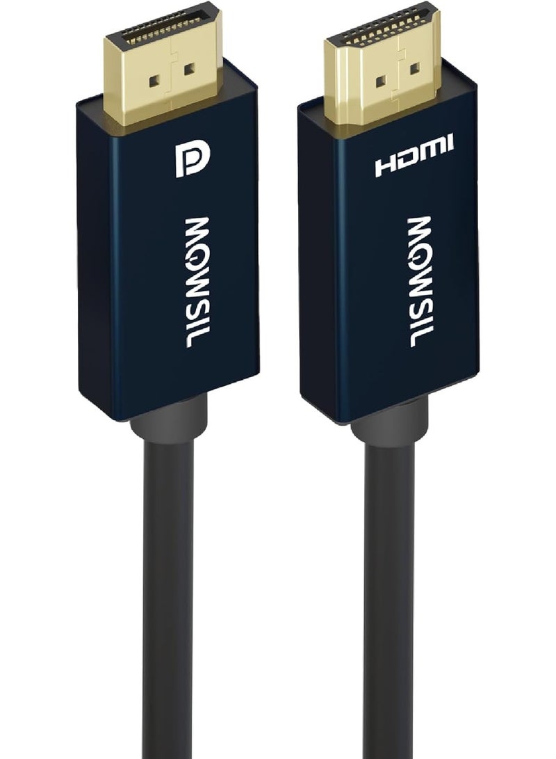 Mowsil DisplayPort (DP) to HDMI Cable 10M, 4K@60Hz,1080p@120Hz - Image 1
