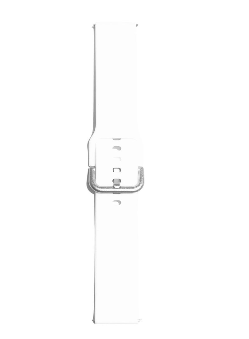 Replacement Silicone Sport Strap 20mm For Amazfit GTS 4/GTS 4 Mini/GTS 3 - White - Image 5