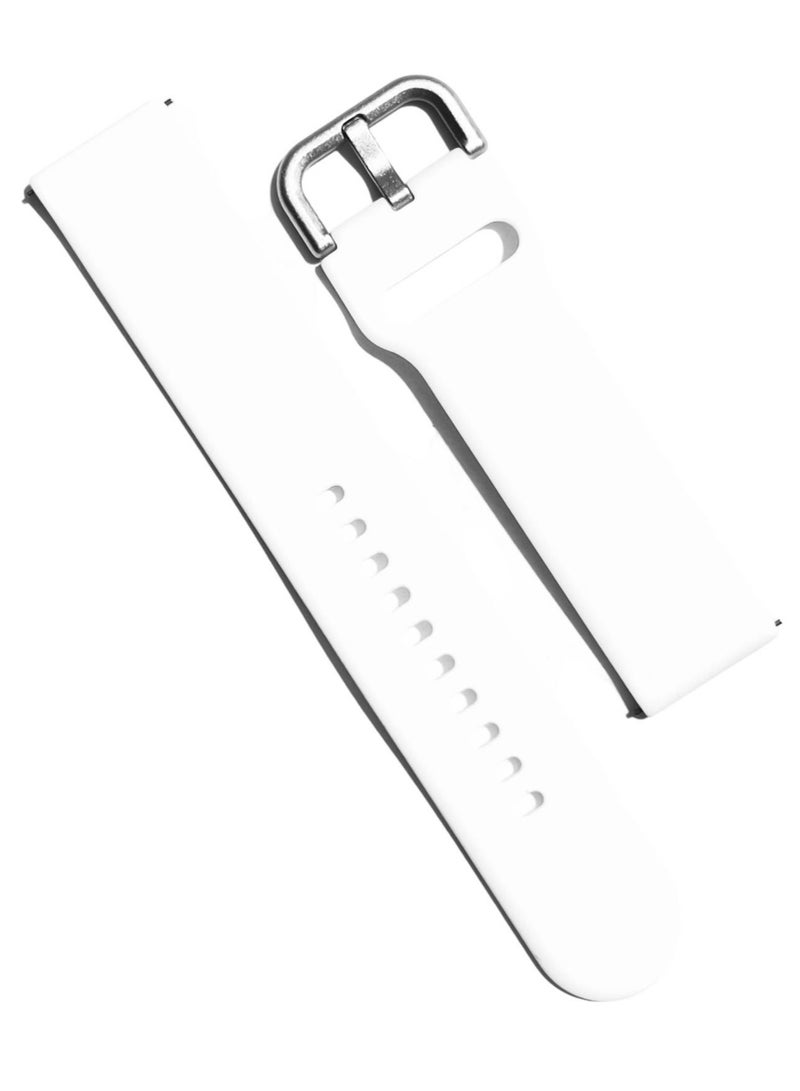 Replacement Silicone Sport Strap 20mm For Amazfit GTS 4/GTS 4 Mini/GTS 3 - White - Image 2
