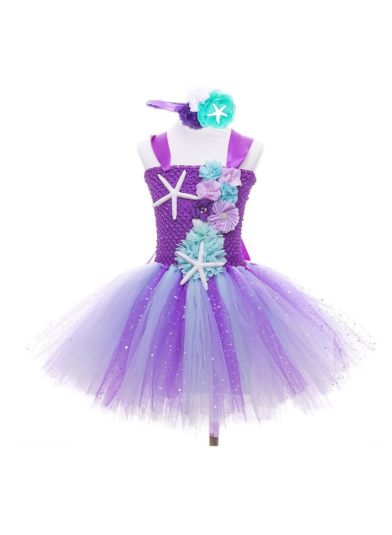 Mermaid cosplay children's princess dress performance dress girls Costumes - Image 1