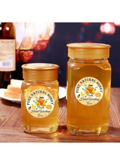 Well Tile Honey Canning Stickers Round Pure Nature Honey Labels 2 Inch-Honey Themed Jar Lids Labels Honey Farm Kitchen Bottles Labels 180Pcs  - Image 4