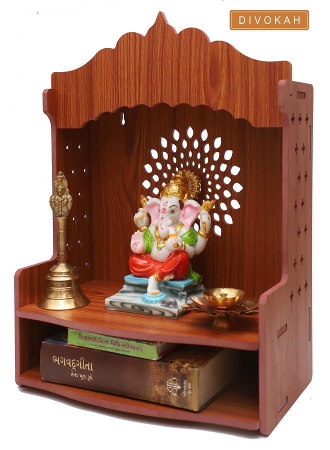 DIVOKAH® Beautiful MDF Wooden Temple/Home Temple/Pooja Mandir (8 MM Plywood Thickness) (WDN OMF) - Image 5