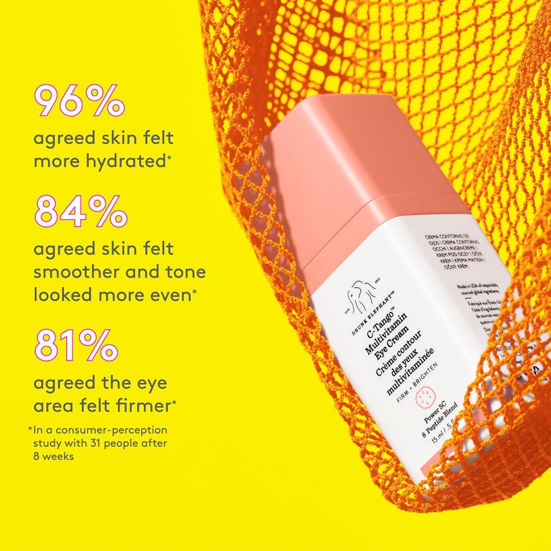 Drunk Elephant C-Tango Multivitamin Eye Cream - 15 ml/.5 fl oz - Vitamin C Eye Cream - Clean Clinical Skincare - Cruelty-Free - Dermatologist-Tested - Free of Essential Oils, Silicones, and Fragrance - Image 2