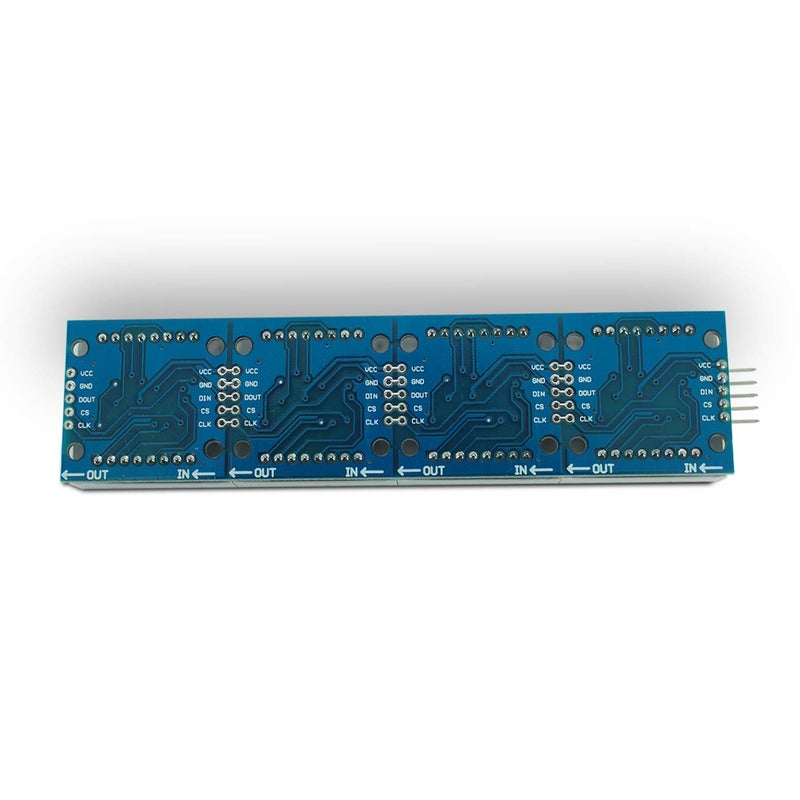 DEVMO MAX7219 Dot Matrix Display Module Single-Chip Control LED Module DIY Kit Compatible with Ar-duino with 5pin Line - Image 3