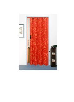 Folding Door Sliding Red Color with Flower Design