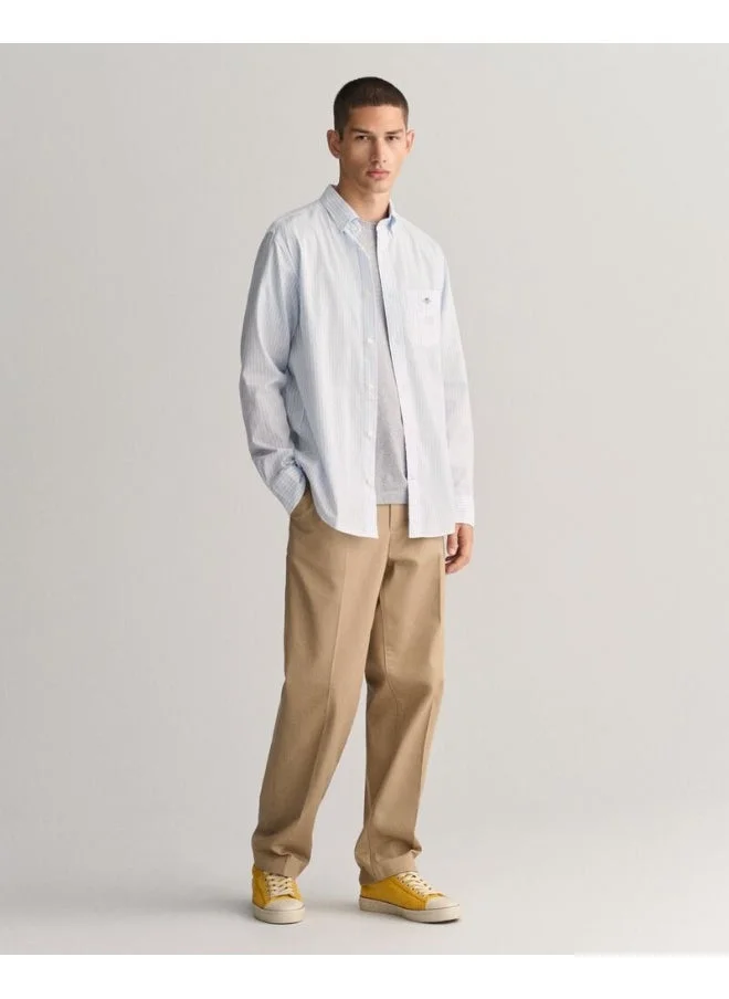 غانت Gant Regular Fit Striped Poplin Shirt