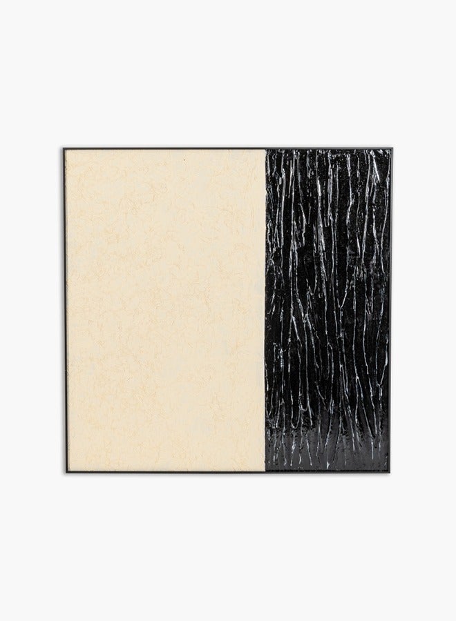 2XL Home Abstract Painting Bg/Blk 100X3.5X100Cm - Image 1