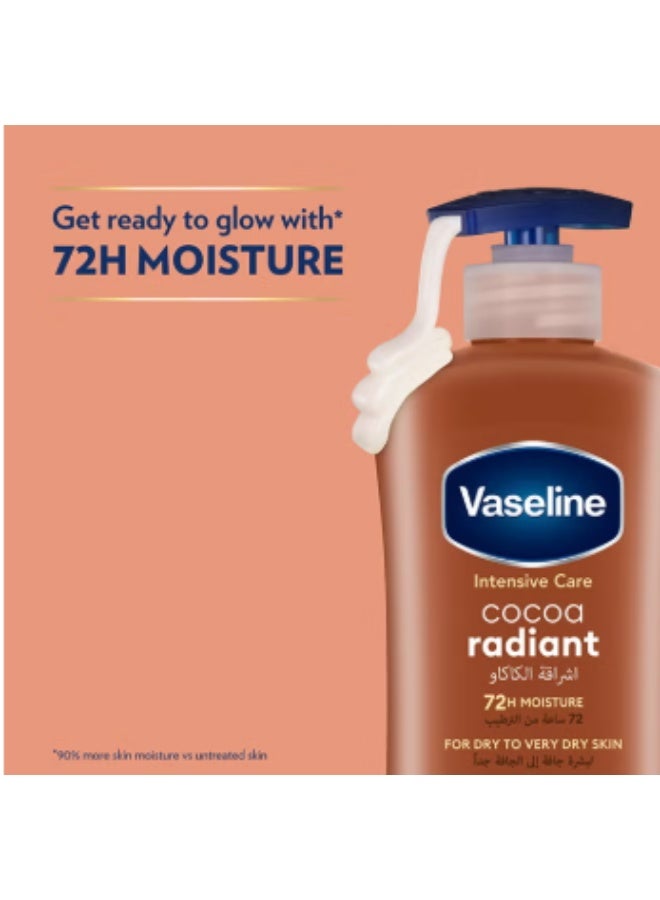 Vaseline Intensive Care Body Lotion For Dry To Very Dry Skin Cocoa Radiant 725ml - Image 3