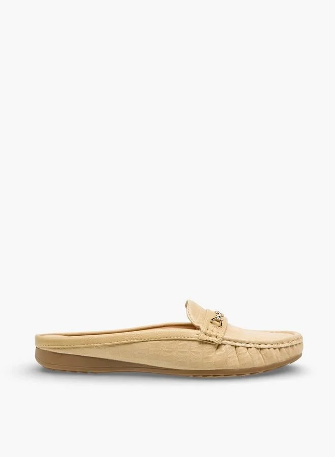 Women Metal Accent Mules