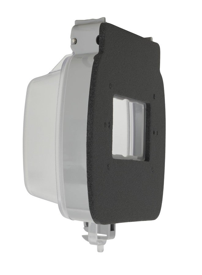 ليفيتون غطاء Leviton 5981-UCL للاستخدام مع مقابس GFCI/Decora المزدوجة والمفردة، أفقي، شفاف - Image 2