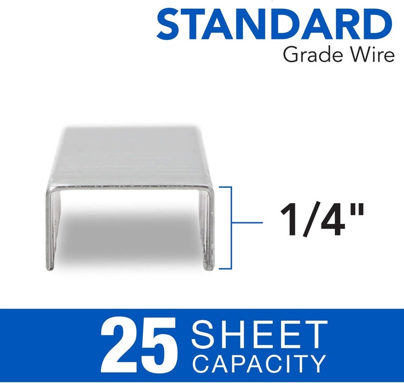 Swingline Staples, Standard, 1/4" Length, 210/Strip, 5000/Box, 2 Pack (35107) - Image 3