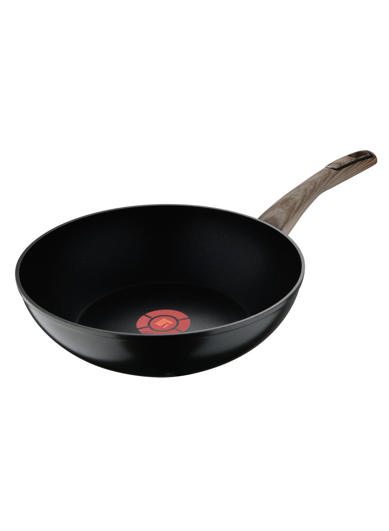 BERGNER ULTIMATE TX FORGED ALUMINUM WOK 28 CM WITH HEATDOT TECHNOLOGY, INDUCTION BOTTOM, GREY COLOR, BG36178GY - Image 1
