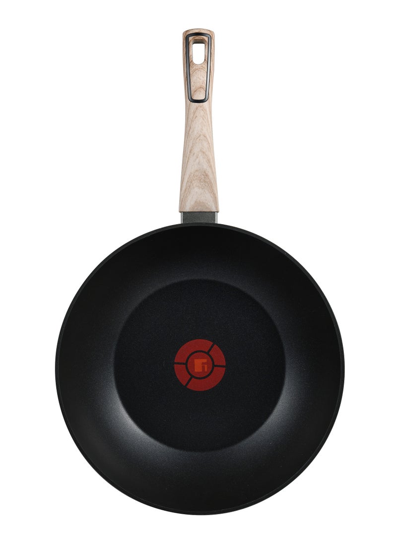 BERGNER ULTIMATE TX FORGED ALUMINUM WOK 28 CM WITH HEATDOT TECHNOLOGY, INDUCTION BOTTOM, GREY COLOR, BG36178GY - Image 2