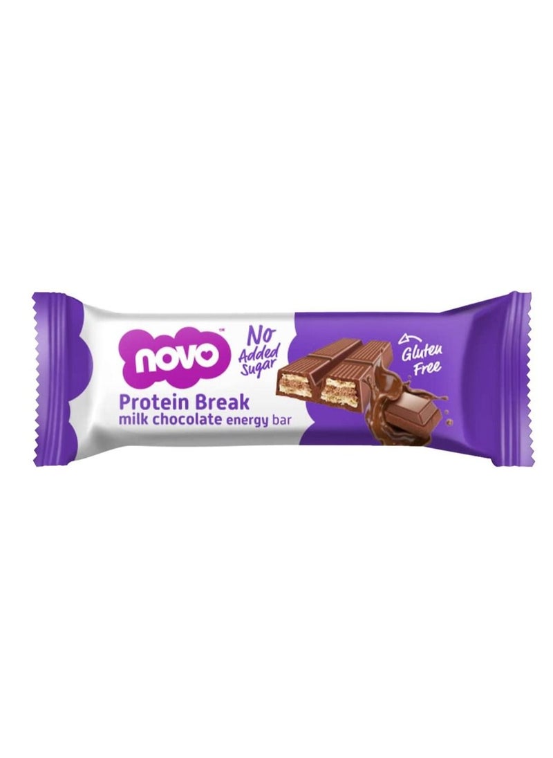 Novo Protein Break milk chocolate Energy bar Gluten Free pack of 16 - pzsku/Z7AAD86C9980E5E74819AZ/45/_/1650274590/3a90eb62-2223-4b7e-b2c4-8f78397201b0