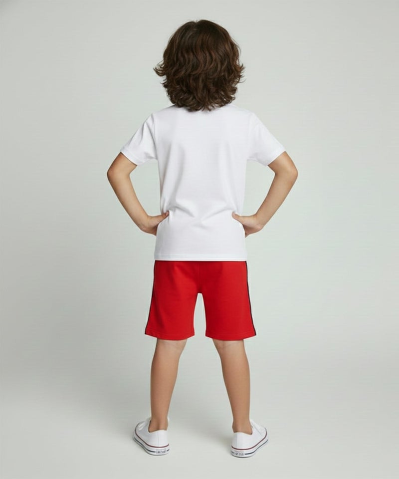 KYDA KIDS® Boys 100% Pure Cotton Printed Regular Fit Knee Length Shorts | Soft Breathable Casual Summer Wear | Comfortable Everyday Shorts for Boys (Pack of 5) - Image 4