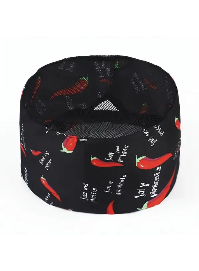 Little Pepper Color 2 Pack Adjustable Chef Caps Breathable Mesh Top Cotton Knit Kitchen Hat - Image 4