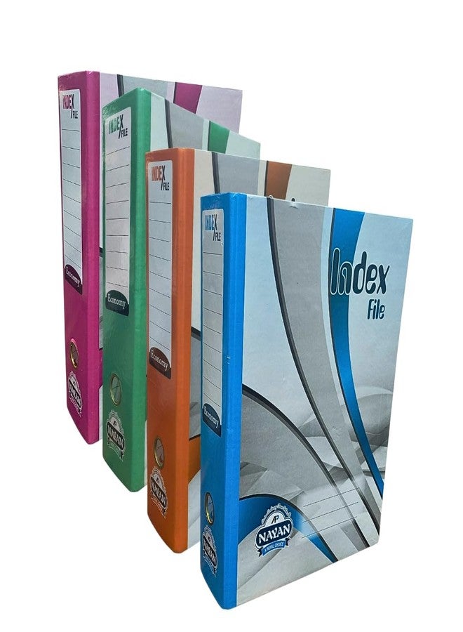 Premium Lever Arch Box Cardboard File/Folder | Index File | Box Binder File for Office Certificates and Documents A4, FS Size (35 X 27.5 X 8 cms) (Pack of 4) - Image 1