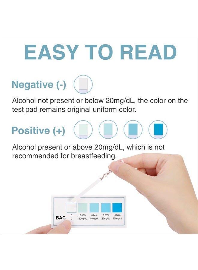 Papablic 24-Count of Papablic Breastmilk Alcohol Test Strips, 2-min Quick & Accurate Detection for Alcohol in Breastmilk, Test Strips for Breastfeeding Moms at Home - Image 3