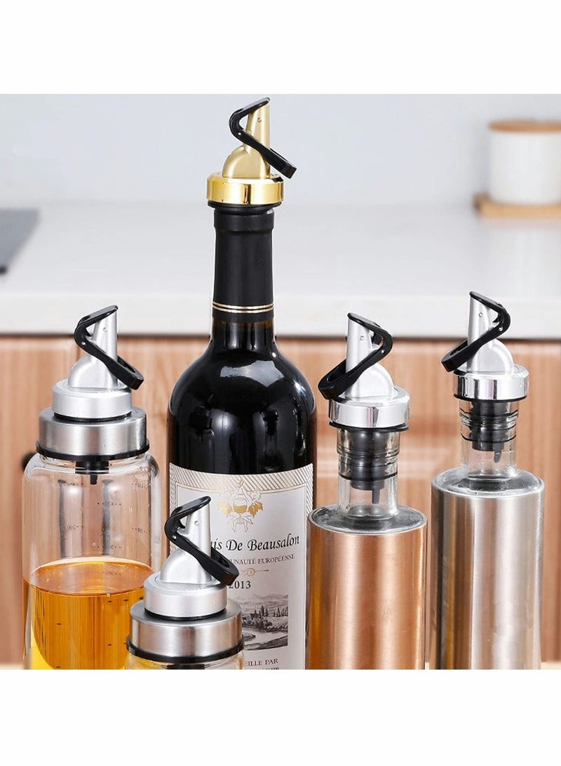 Excefore Olive Oil Spouts,Pourer, Liquor Pourer, Oil Dispenser Bottle Pour Spout, Bottle Pourers for Spirits, Wine Pourers Oil Stopper Pourer Kitchen Liquor Dispenser Wine Pourers  8Pcs - Image 4