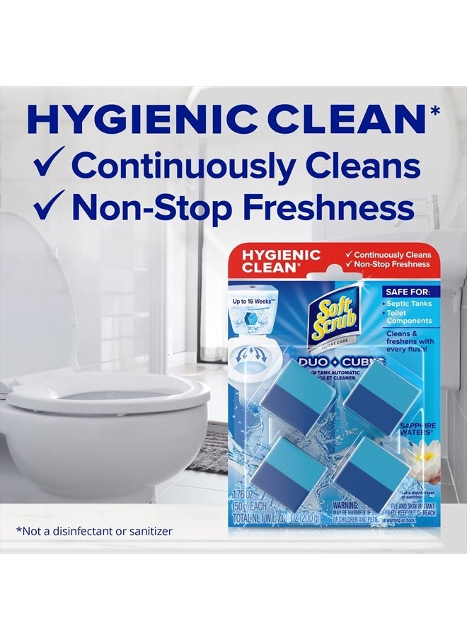 Soft Scrub - In-Tank Toilet Cleaner Duo-Cubes, Sapphire Waters, 4 Count - Image 1